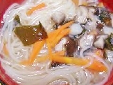 風邪ひきのお子様に☆彡トロリれんこんにゅうめん